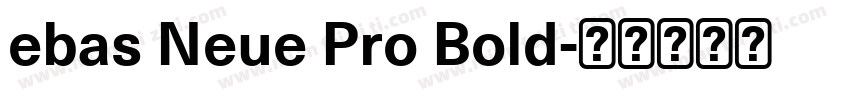 ebas Neue Pro Bold字体转换